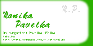 monika pavelka business card