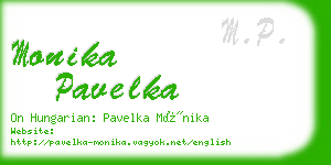 monika pavelka business card